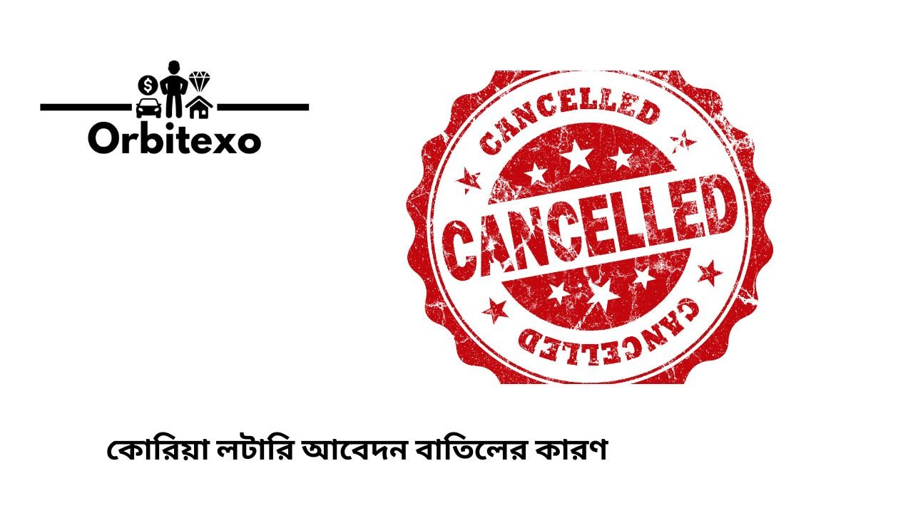 কোরিয়া লটারি আবেদন বাতিলের কারণ