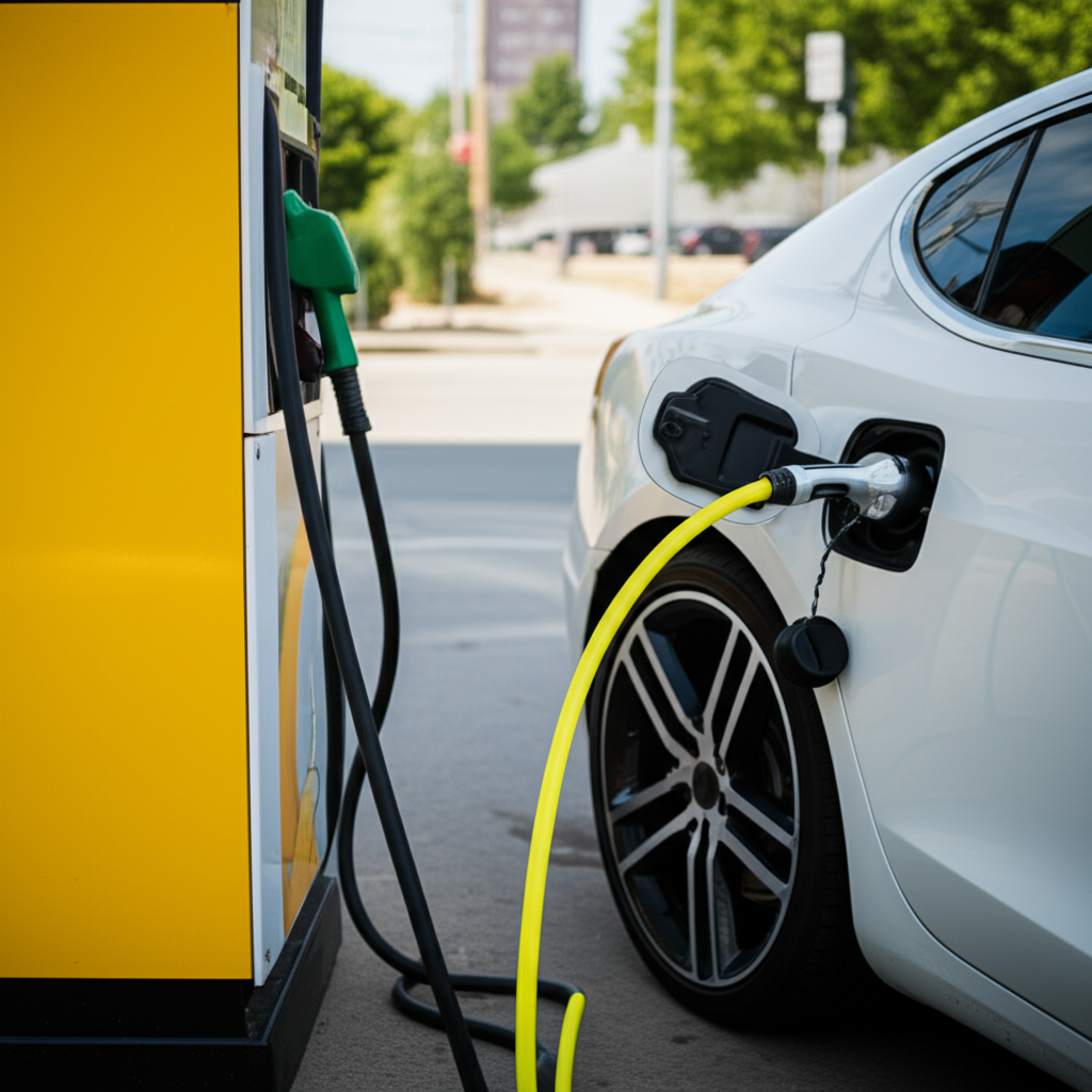 Generate a high-quality, relevant image prompt for an article about: Electric Vehicle Disadvantages:
