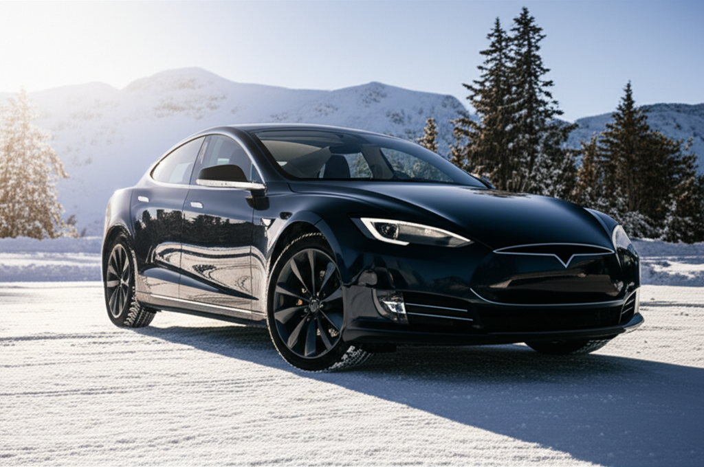 Generate a high-quality, relevant image prompt for an article about: Proven: Electric Cars’ Cold Wea