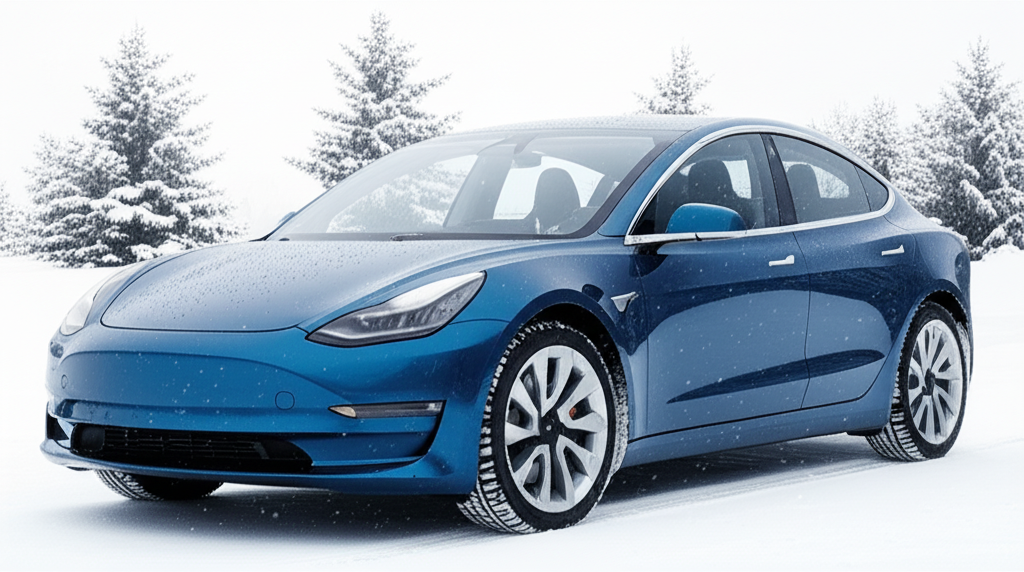 Generate a high-quality, relevant image prompt for an article about: Proven: Electric Cars’ Cold Wea